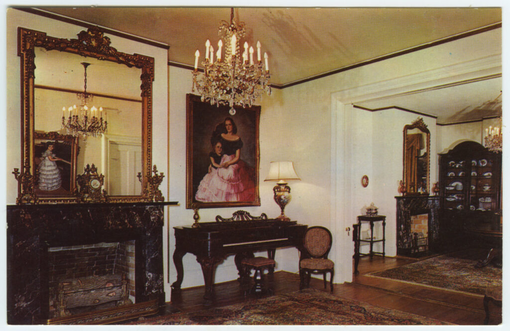 The Music and Dining Room of Afton Villa Plantation